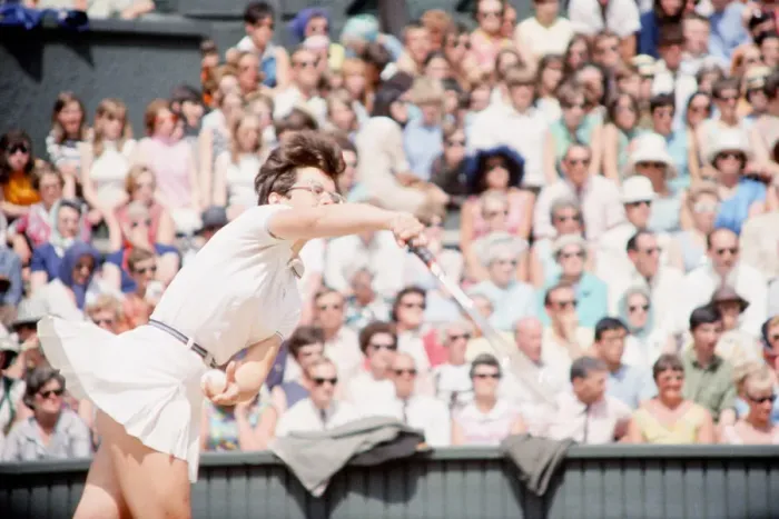 Framed Print : Billie Jean King was the two-time defending champion and successfully defended her title Framed Print : Billie Jean King was the two-time defending champion and successfully defended her title