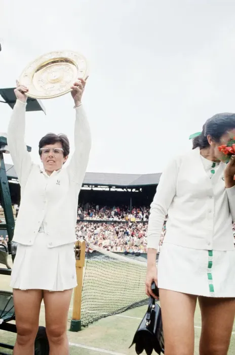 Framed Print : Billie Jean King was the two-time defending champion and successfully defended her title