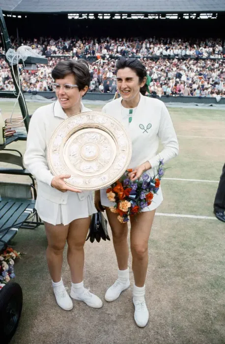 Framed Print : Billie Jean King was the two-time defending champion and successfully defended her title