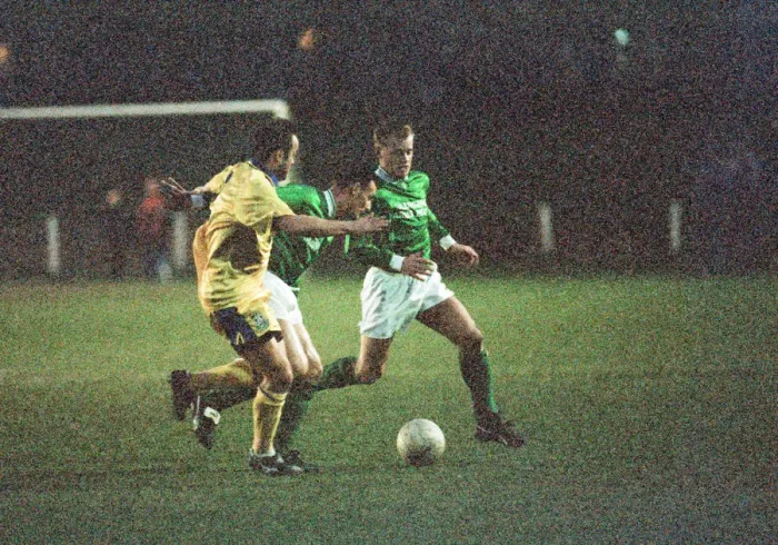 Framed Print : Billingham Synthonia 1-2 Woking, FA Trophy, Quarter final replay, Central Avenue Stadium Framed Print : Billingham Synthonia 1-2 Woking, FA Trophy, Quarter final replay, Central Avenue Stadium