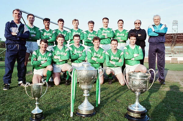 Billingham Synthonia Football Club, Photo-call with cups