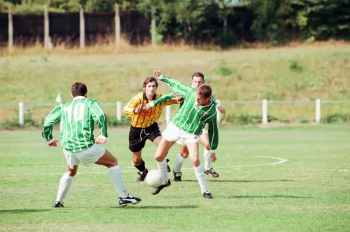 Framed Print : Billingham Synthonia v West Auckland, Northern League match, Saturday 19th August 1995 Framed Print : Billingham Synthonia v West Auckland, Northern League match, Saturday 19th August 1995