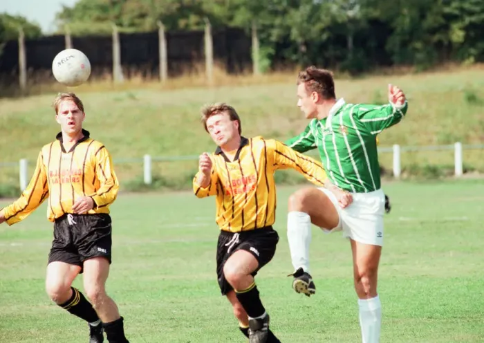 Framed Print : Billingham Synthonia v West Auckland, Northern League match, Saturday 19th August 1995 Framed Print : Billingham Synthonia v West Auckland, Northern League match, Saturday 19th August 1995