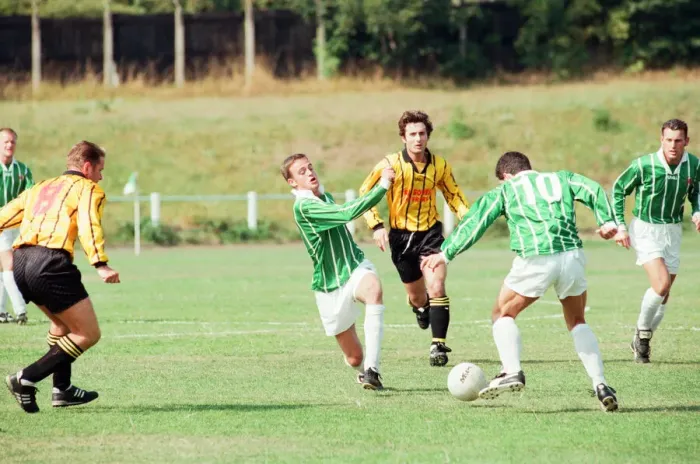 Framed Print : Billingham Synthonia v West Auckland, Northern League match, Saturday 19th August 1995 Framed Print : Billingham Synthonia v West Auckland, Northern League match, Saturday 19th August 1995