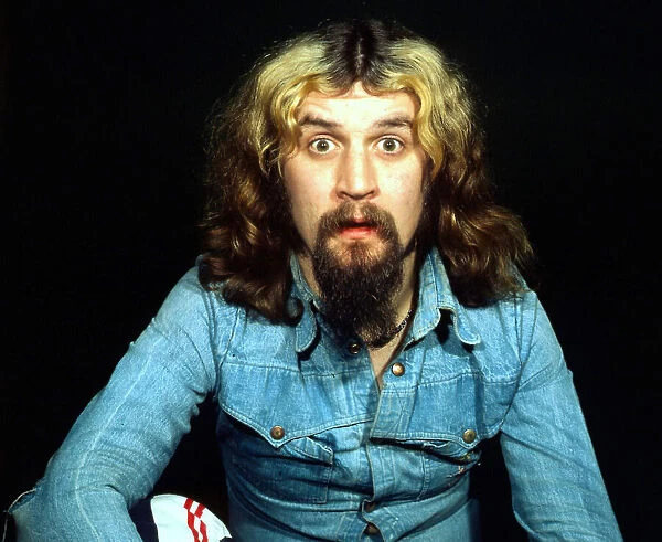 Billy Connolly wearing denim shirt March 1976