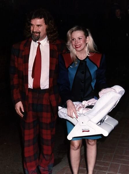 Billy Connolly with wife Pamela Stephenson leave hospital after the birth of their third