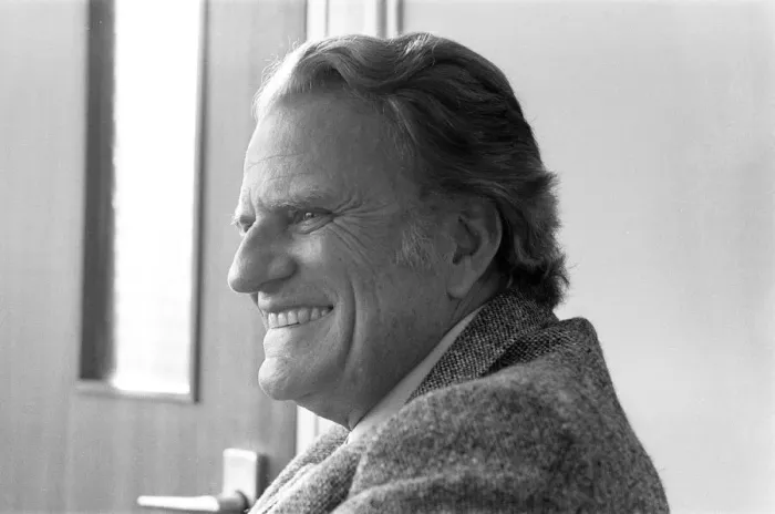 Framed Print : Billy Graham, American Christian evangelist, in London, 19th January 1984