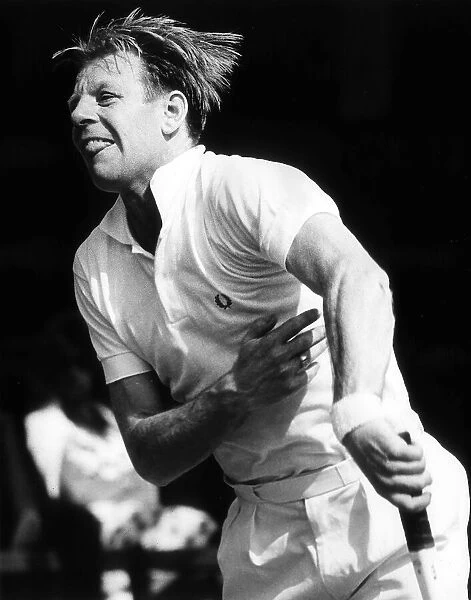 Billy Knight British Tennis Player seen here in action during the 1962 Wimbledon