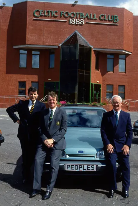 Framed Print : Billy McNeill & Jack McGinn at Celtic Park September 1989 Framed Print : Billy McNeill & Jack McGinn at Celtic Park September 1989