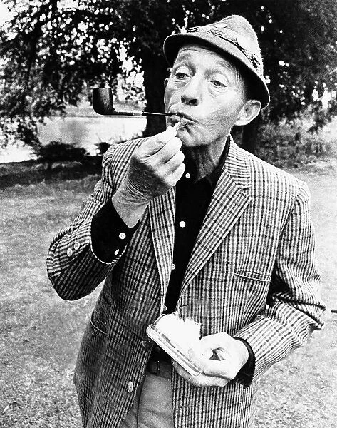Bing Crosby in the English Lake District to make film on fishing for US TV