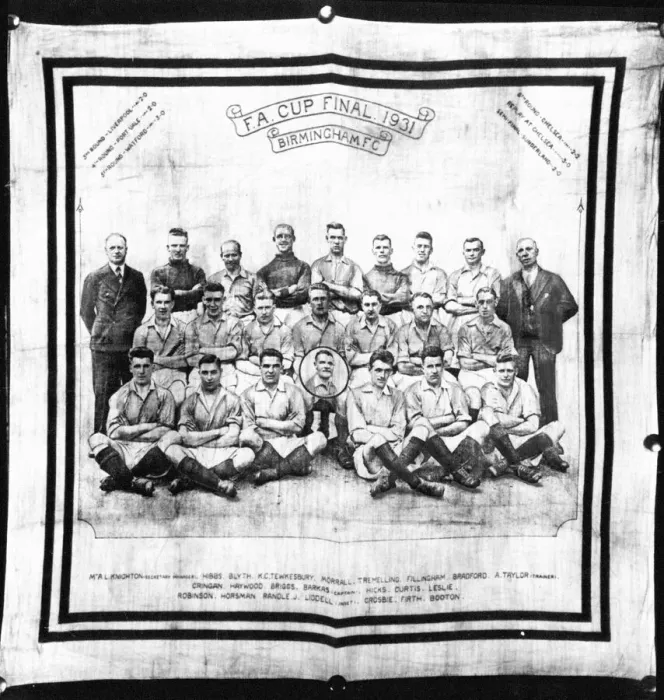 Framed Print : Birmingham City 1931 FA Cup finalists. Back row: Knighton, Hibbs, Blyth, Tewkesbury Framed Print : Birmingham City 1931 FA Cup finalists. Back row: Knighton, Hibbs, Blyth, Tewkesbury