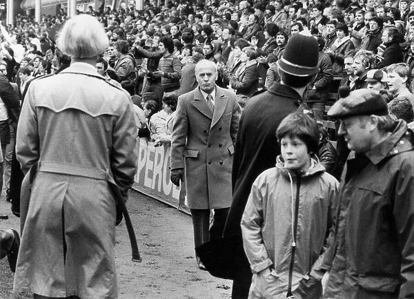 Birmingham City football manager Ron Saunders at St Andrews. April 1983