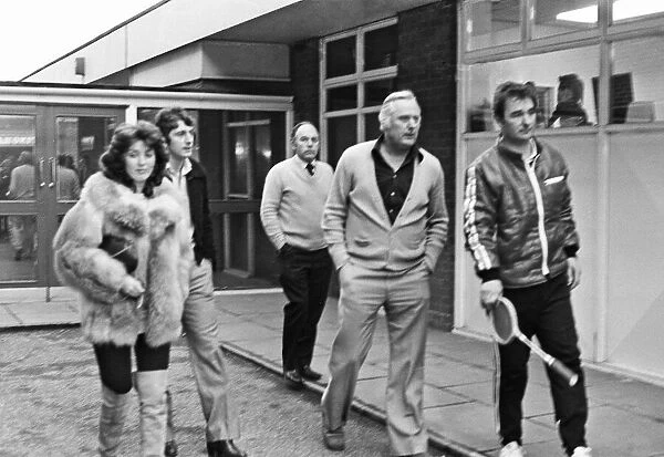 Former Birmingham City footballer Trevor Francis with his wife accompanied by his new