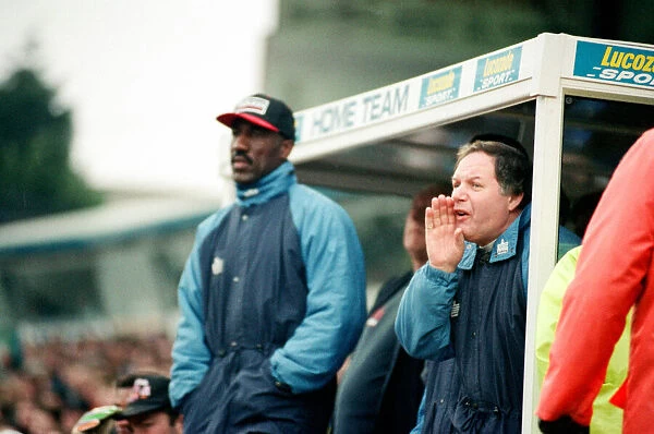 Birmingham City manager Barry Fry in the dugout. Birmingham City v Kidderminster Harriers