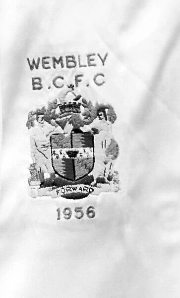 Birmingham City on the shirt for the 1956 FA Cup Final at Wembley. 5th May 1956