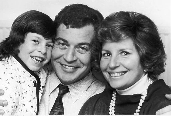 Birmingham Comedian David Ismay with his wife Sheila and their son Adam Robin