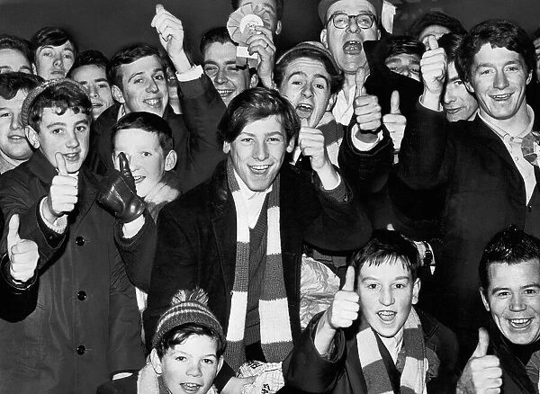 Birmingham Football supporters. 6th January 1965