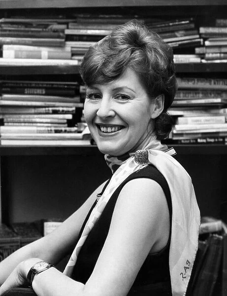 Birmingham Mail fashion editor Barbara Henderson. February 1974