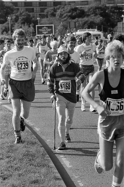 Birmingham Marathon, the start at the NEC. Birmingham, West Midlands