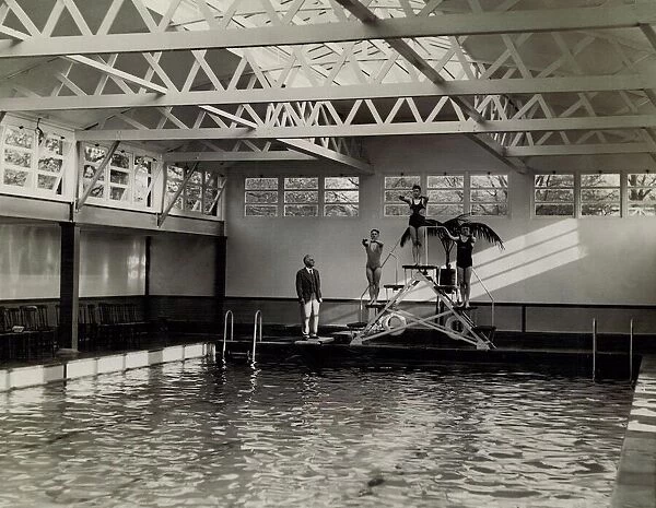 Birmingham Swimming baths, Bournville. 28-04-1936