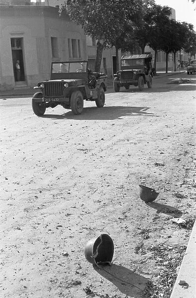 The Bizerte Crisis 1961 Discarded helmets of the retreating Tunsian army lay in