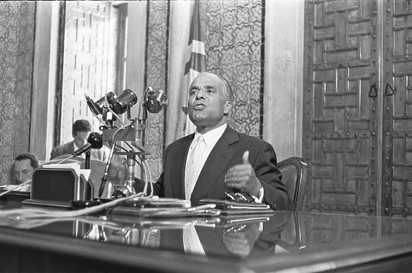 The Bizerte Crisis 1961 Tunisian President Habib Bourguiba seen here addressing