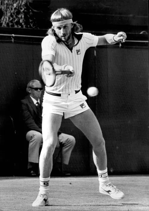 Framed Print : BJORN BORG IN ACTION AT THE WIMBLEDON TENNIS CHAMPIONSHIPS 03 / 07 / 1981 Framed Print : BJORN BORG IN ACTION AT THE WIMBLEDON TENNIS CHAMPIONSHIPS 03 / 07 / 1981