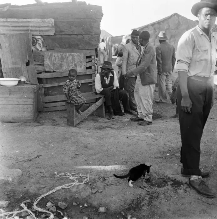 Framed Print : Black Communities in Cape Town, South Africa, 28th January 1955 Framed Print : Black Communities in Cape Town, South Africa, 28th January 1955