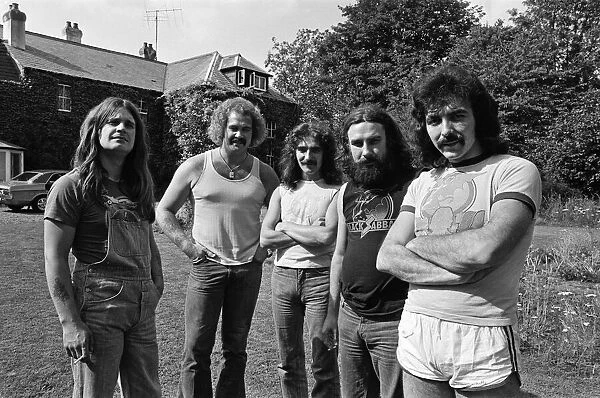 Black Sabbath rock group pictured at Monmouth. Pictured, Ozzy Osbourne, Geezer Butler