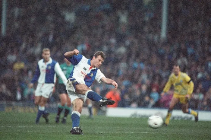 Framed Print : Blackburn Rovers 3 - 1 Leeds United, Premier League match at Ewood Park. Alan Shearer Framed Print : Blackburn Rovers 3 - 1 Leeds United, Premier League match at Ewood Park. Alan Shearer