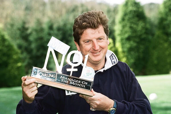 Blackburn Rovers manager Roy Hodgson with the Carling Manager of the Month Award