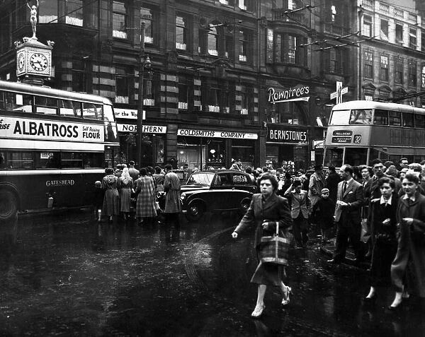 Blackett Street, Newcastle. 30th July 1953