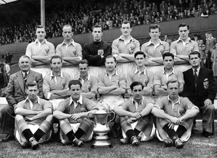 Framed Print : Blackpool AFC: Left to Right Back Row: E. Shimwell, H. Johnston, G. Farm, J. Crosland, C