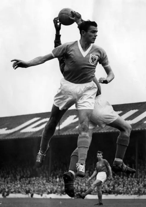 Framed Print : Blackpool v Portsmouth league match at Bloomfield Road 143th September 1958