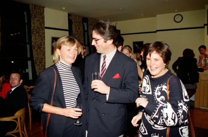 Framed Print : A blind date party in London. 6th September 1994 Framed Print : A blind date party in London. 6th September 1994