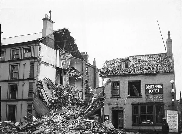 The Blitz. Bridlington, Yorkshire. June 1941. The bar