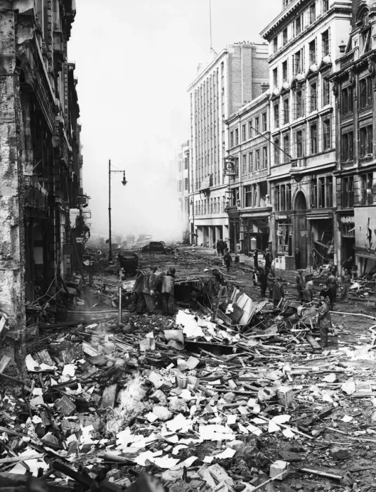 Framed Print : The Blitz was a German bombing campaign against the United Kingdom during the Second Framed Print : The Blitz was a German bombing campaign against the United Kingdom during the Second