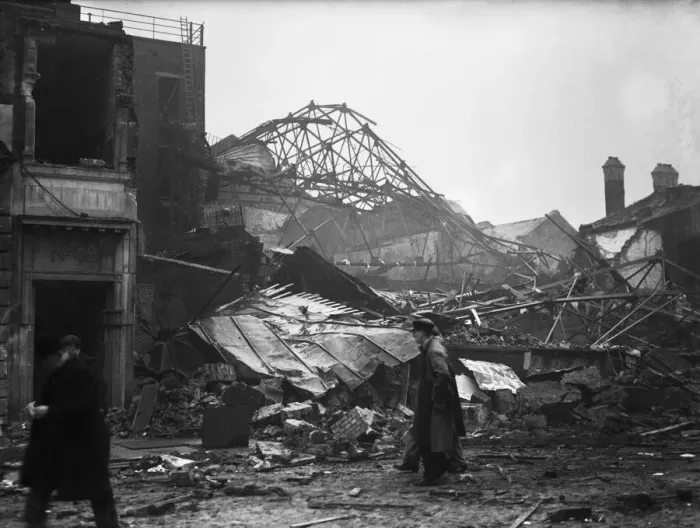Framed Print : The Blitz was a German bombing campaign against the United Kingdom during the Second Framed Print : The Blitz was a German bombing campaign against the United Kingdom during the Second