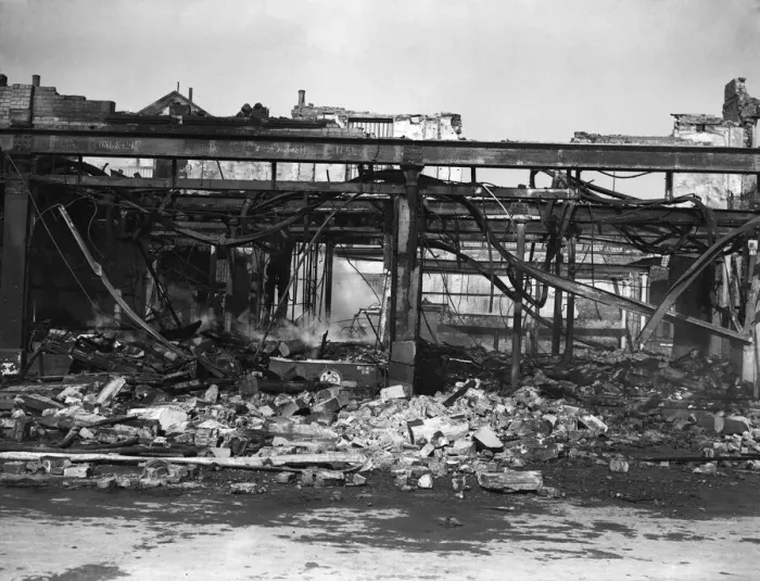 Framed Print : The Blitz was a German bombing campaign against the United Kingdom during the Second Framed Print : The Blitz was a German bombing campaign against the United Kingdom during the Second