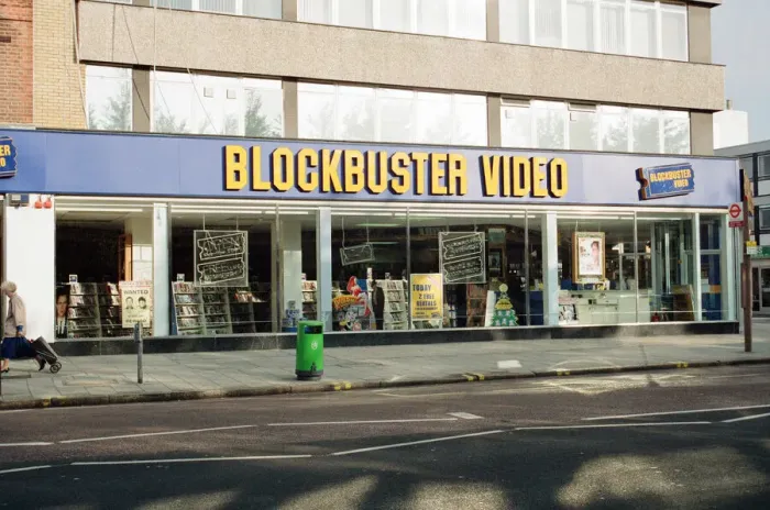 Framed Print : Blockbuster Video, 78 Coombe Lane, Raynes Park, Wimbledon, London, 8th November 1990