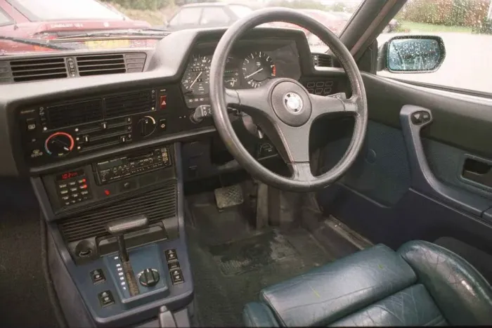 Framed Print : BMW 635 CSI February 1998 Interior steering wheel dashboard leather seats Framed Print : BMW 635 CSI February 1998 Interior steering wheel dashboard leather seats