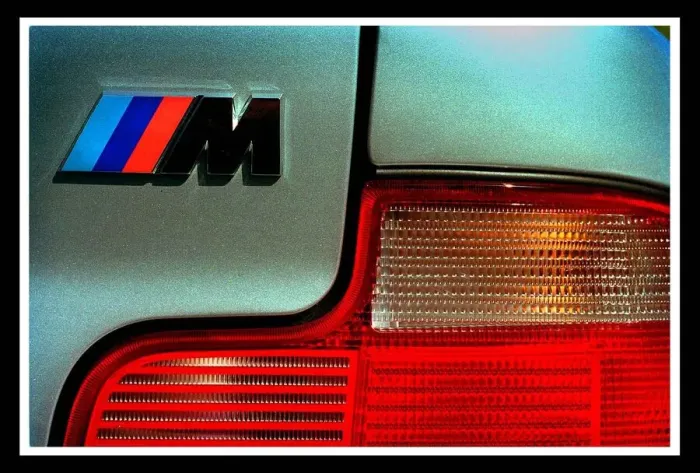 Framed Print : BMW Z3 Coupe April 1999 M Sport logo badge rear lights