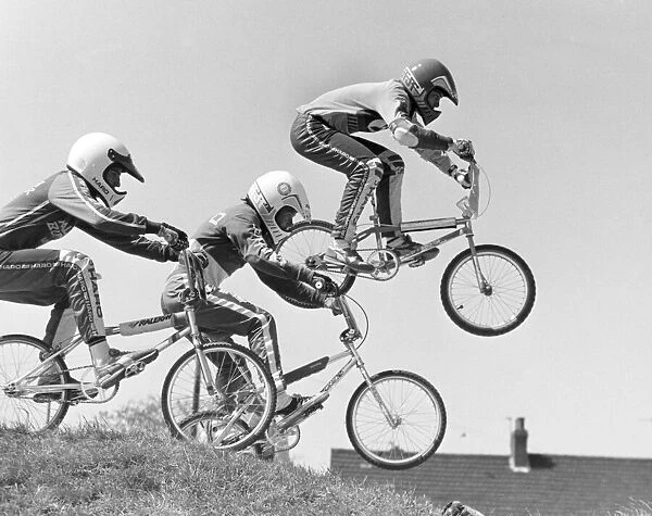 BMX Area Championships on the BMX track at Redcar Racecourse, 20th May 1988