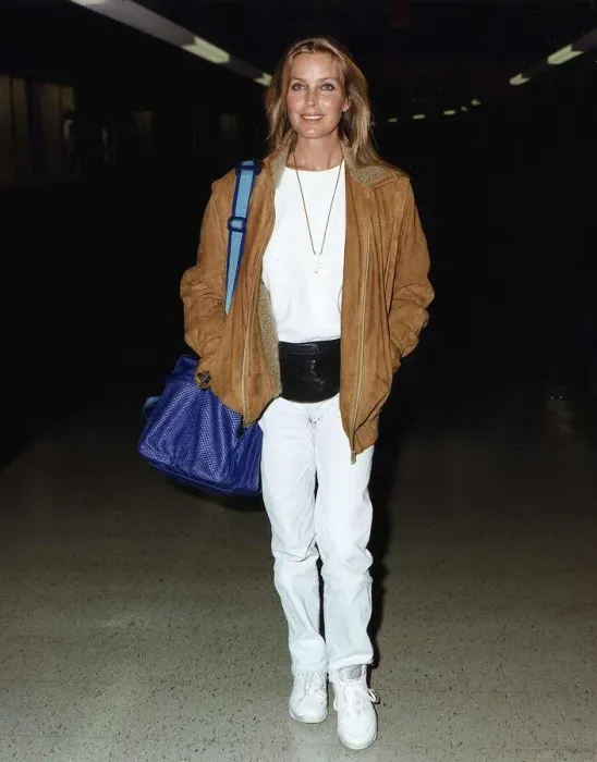 Framed Print : Bo Derek actress at airport Framed Print : Bo Derek actress at airport