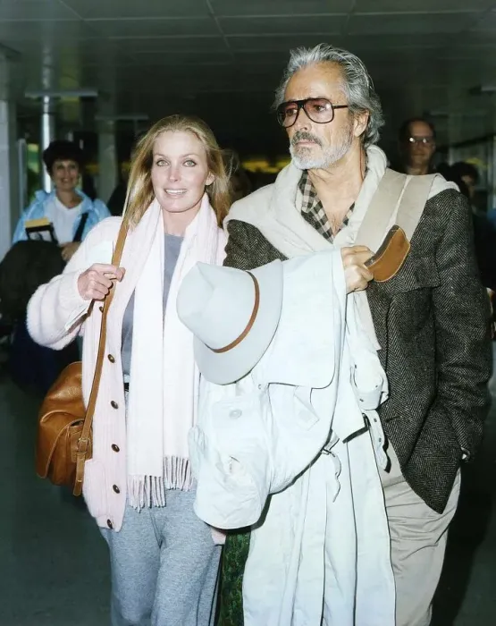 Framed Print : Bo Derek actress with husband John at airport