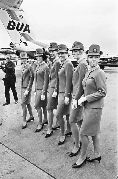 BOA new cabin crew uniforms. 13th February 1967
