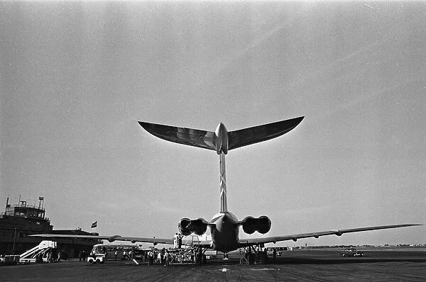 BOAC VC10 seen here on the apron at Khartoum after completing a proving flight