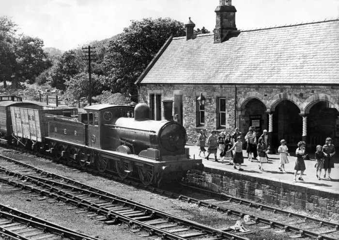 Framed Print : Boarding a train at the reconstructed Rowley Station at Beamish Open Air Museum gives Framed Print : Boarding a train at the reconstructed Rowley Station at Beamish Open Air Museum gives