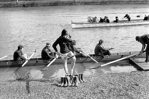 Boat Race Oxford. March 1975 75-01678