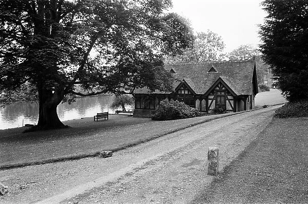 A boathouse on the Cliveden Estate, Taplow, Buckinghamshire. 13th June 1963